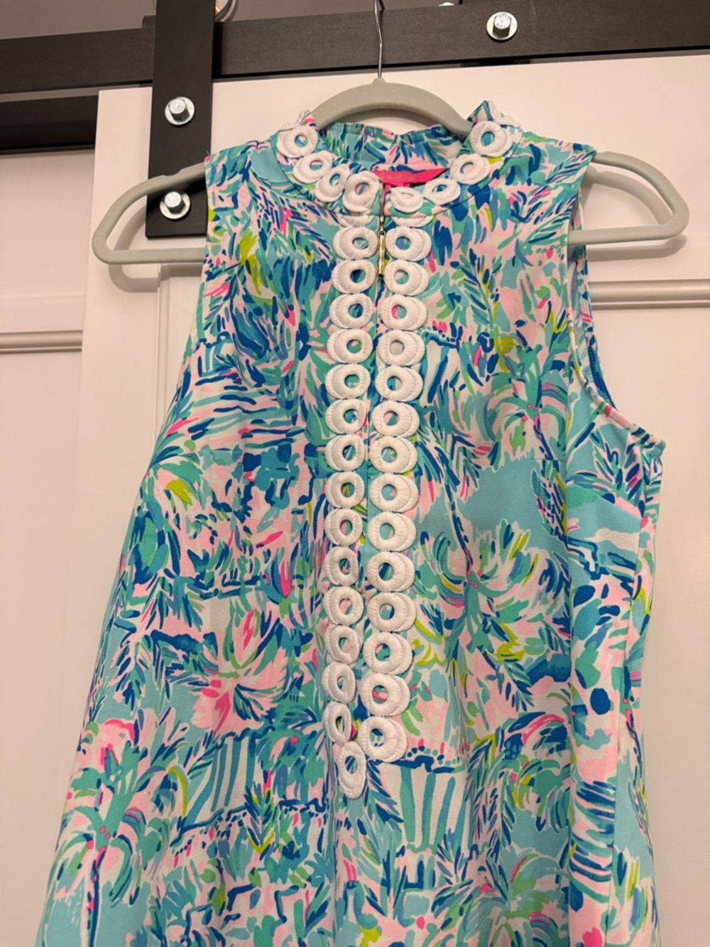 Lilly Pulitzer Printed Shift Dress - Aqua, Pink & Blue
